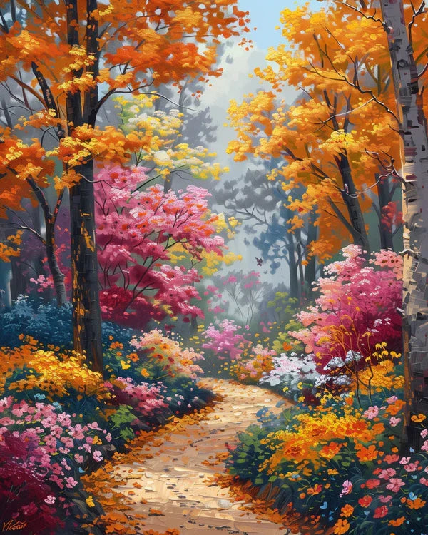 Floral Forest Paint by Numbers Kit