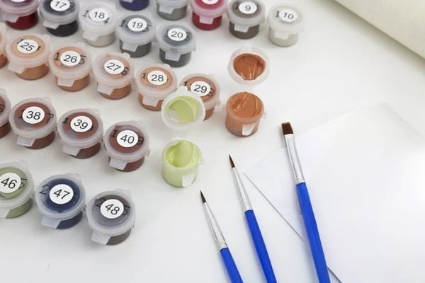 Crimson Ocean Sunset Paint by Numbers Kit